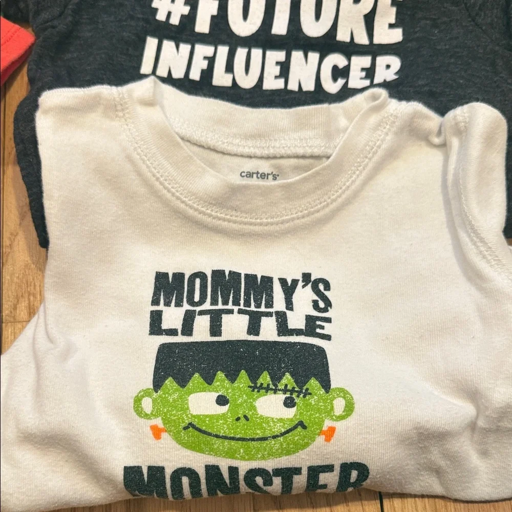 Carter's Onesie Shirt Sleeve and Tees Bundle - Multicolor Set of 12